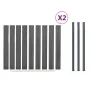 Graues WPC-Zaunplatten-Set 353 x 186 cm von , Zaunpaneele - Ref: Foro24-3211831, Preis: 579,18 €, Rabatt: %