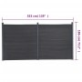 Juego de paneles de valla WPC gris 353x186 cm de , Paneles de vallas - Ref: Foro24-3211831, Precio: 584,28 €, Descuento: %