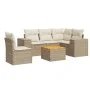 Garden sofa set with cushions 6 pieces beige synthetic rattan by , Garden sets - Ref: Foro24-3257780, Price: 457,25 €, Discou...