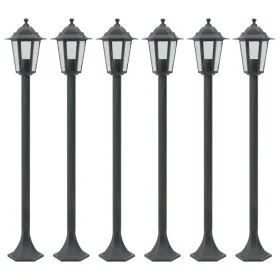 Dunkelgrüne Aluminium-Gartenlampen E27 110 cm 6 Einheiten von , Außenbeleuchtung - Ref: Foro24-44214, Preis: 172,38 €, Rabatt: %
