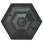 Farolas de jardín aluminio verde oscuro E27 110 cm 6 unidades