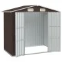Brown galvanized steel garden shed 205x129x183 cm by , Sheds - Ref: Foro24-46300, Price: 251,76 €, Discount: %
