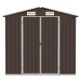 Brown galvanized steel garden shed 205x129x183 cm by , Sheds - Ref: Foro24-46300, Price: 252,51 €, Discount: %