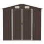 Brown galvanized steel garden shed 205x129x183 cm by , Sheds - Ref: Foro24-46300, Price: 251,76 €, Discount: %