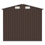 Brown galvanized steel garden shed 205x129x183 cm by , Sheds - Ref: Foro24-46300, Price: 252,51 €, Discount: %