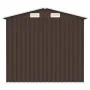 Brown galvanized steel garden shed 205x129x183 cm by , Sheds - Ref: Foro24-46300, Price: 251,76 €, Discount: %