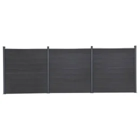 Juego de paneles de valla WPC gris 526x186 cm by , fence panels - Ref: Foro24-3211829, Price: 777,62 €, Discount: %