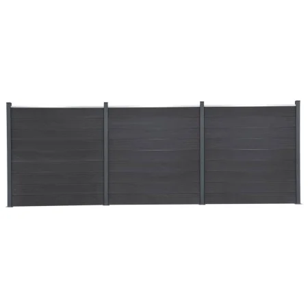 WPC-Grauzaunpaneel-Set 526x186 cm von , Zaunpaneele - Ref: Foro24-3211829, Preis: 777,62 €, Rabatt: %