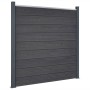 WPC-Grauzaunpaneel-Set 526x186 cm von , Zaunpaneele - Ref: Foro24-3211829, Preis: 799,48 €, Rabatt: %