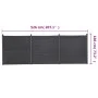 WPC-Grauzaunpaneel-Set 526x186 cm von , Zaunpaneele - Ref: Foro24-3211829, Preis: 777,62 €, Rabatt: %