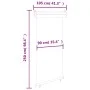 Gray balcony side awning 105x250 cm by , Umbrellas - Ref: Foro24-48416, Price: 66,02 €, Discount: %