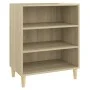 Aparador de madera contrachapada roble Sonoma 57x35x70 cm de , Aparadores - Ref: Foro24-806052, Precio: 44,77 €, Descuento: %