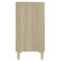 Aparador de madera contrachapada roble Sonoma 57x35x70 cm de , Aparadores - Ref: Foro24-806052, Precio: 46,71 €, Descuento: %