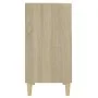 Aparador de madera contrachapada roble Sonoma 57x35x70 cm de , Aparadores - Ref: Foro24-806052, Precio: 44,77 €, Descuento: %