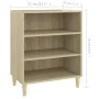 Aparador de madera contrachapada roble Sonoma 57x35x70 cm de , Aparadores - Ref: Foro24-806052, Precio: 44,77 €, Descuento: %