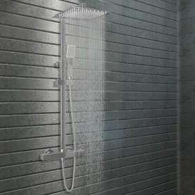 Combined shower kit with stainless steel thermostat by vidaXL, shower heads - Ref: Foro24-145053, Price: 195,40 €, Discount: %
