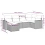 Garden sofa set with cushions 6 pieces beige synthetic rattan by , Modular outdoor sofas - Ref: Foro24-3251595, Price: 427,57...