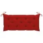 Banco de jardín con cojín bambú 120 cm de , Bancos de jardín - Ref: Foro24-3063897, Precio: 144,20 €, Descuento: %