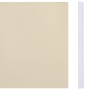 Panel de valla de PVC crema 70x0,19 m