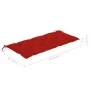 Banco de jardín plegable con cojín bambú 118 cm de , Bancos de jardín - Ref: Foro24-3063870, Precio: 96,49 €, Descuento: %