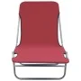Tumbonas plegables 2 unidades acero y tela rojas de , Tumbonas - Ref: Foro24-44301, Precio: 87,36 €, Descuento: %