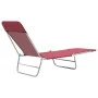 Tumbonas plegables 2 unidades acero y tela rojas de , Tumbonas - Ref: Foro24-44301, Precio: 87,36 €, Descuento: %