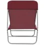 Tumbonas plegables 2 unidades acero y tela rojas de , Tumbonas - Ref: Foro24-44301, Precio: 87,36 €, Descuento: %