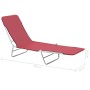 Tumbonas plegables 2 unidades acero y tela rojas de , Tumbonas - Ref: Foro24-44301, Precio: 88,84 €, Descuento: %