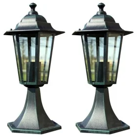 Gartenleuchte 2 Stk. dunkelgrün/schwarz Aluminium von , Außenbeleuchtung - Ref: Foro24-3057507, Preis: 50,40 €, Rabatt: %