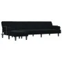 L-förmiges Schlafsofa aus schwarzem Samt 260x140x70 cm von , Sofas - Ref: Foro24-3157245, Preis: 425,46 €, Rabatt: %
