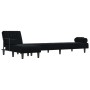 L-förmiges Schlafsofa aus schwarzem Samt 260x140x70 cm von , Sofas - Ref: Foro24-3157245, Preis: 451,86 €, Rabatt: %