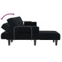 L-förmiges Schlafsofa aus schwarzem Samt 260x140x70 cm von , Sofas - Ref: Foro24-3157245, Preis: 451,86 €, Rabatt: %