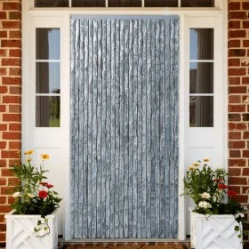 White and gray chenille mosquito net curtain 100x220 cm by vidaXL, Mosquito nets for windows - Ref: Foro24-284281, Price: 65,...