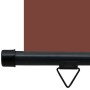 Toldo lateral de balcón marrón 85x250 cm