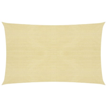 Beige HDPE sail shade 160 g/m² 2.5x5 m by , Umbrellas - Ref: Foro24-311126, Price: 31,58 €, Discount: %