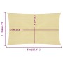Beige HDPE sail shade 160 g/m² 2.5x5 m by , Umbrellas - Ref: Foro24-311126, Price: 31,58 €, Discount: %