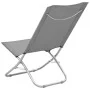 Sillas de playa plegables 2 unidades tela gris de , Sillas de jardín - Ref: Foro24-310377, Precio: 86,95 €, Descuento: %