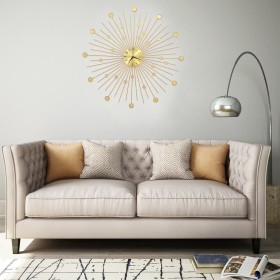 Gold metal wall clock 70 cm by vidaXL, Wall clocks - Ref: Foro24-283862, Price: 86,31 €, Discount: %