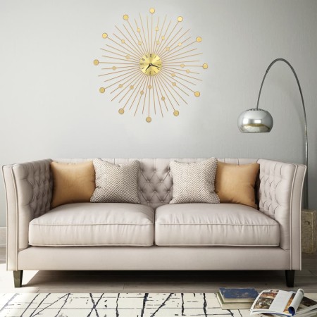 Reloj de pared de metal dorado 70 cm | Foro24.es | Tu tienda online para hogar, jardín y más Foro24.es