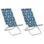 Folding beach chairs 2 pcs fabric with leaf print by , Garden chairs - Ref: Foro24-310382, Price: 75,49 €, Discount: %
