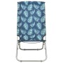 Folding beach chairs 2 pcs fabric with leaf print by , Garden chairs - Ref: Foro24-310382, Price: 84,66 €, Discount: %