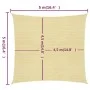 HDPE-Segelmarkise in Beige, 160 g/m², 5x5 m. von , Sonnenschirme - Ref: Foro24-311113, Preis: 56,97 €, Rabatt: %