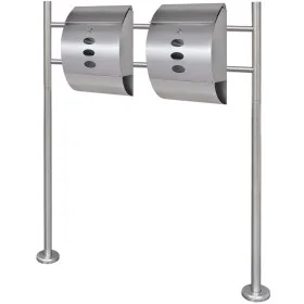 Set of 2 mailboxes with stainless steel support by , mailboxes - Ref: Foro24-271747, Price: 135,36 €, Discount: %