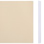 Paneles de privacidad 4 uds PVC crema 35x0,19 m
