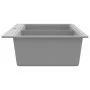 Built-in two-bowl gray granite sink by , Sinks - Ref: Foro24-141676, Price: 262,00 €, Discount: %