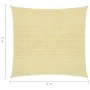 Beige HDPE-Segelmarkise 160 g/m² 6x6 m von , Sonnenschirme - Ref: Foro24-311114, Preis: 62,25 €, Rabatt: %