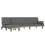 L-förmiges Schlafsofa aus dunkelgrauem Stoff, 260 x 140 x 70 cm von , Sofas - Ref: Foro24-3157273, Preis: 460,38 €, Rabatt: %