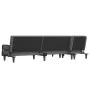 L-förmiges Schlafsofa aus dunkelgrauem Stoff, 260 x 140 x 70 cm von , Sofas - Ref: Foro24-3157273, Preis: 461,80 €, Rabatt: %