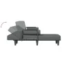L-förmiges Schlafsofa aus dunkelgrauem Stoff, 260 x 140 x 70 cm von , Sofas - Ref: Foro24-3157273, Preis: 461,80 €, Rabatt: %