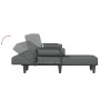 L-förmiges Schlafsofa aus dunkelgrauem Stoff, 260 x 140 x 70 cm von , Sofas - Ref: Foro24-3157273, Preis: 460,38 €, Rabatt: %